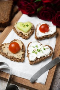 Herzhaftes Frühstück zum Valentinstag