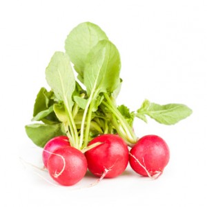 Three garden radish